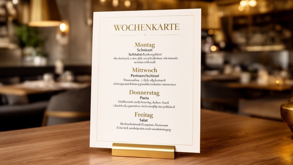 Restaurant Marketing: Wochenkarte mit KI posten