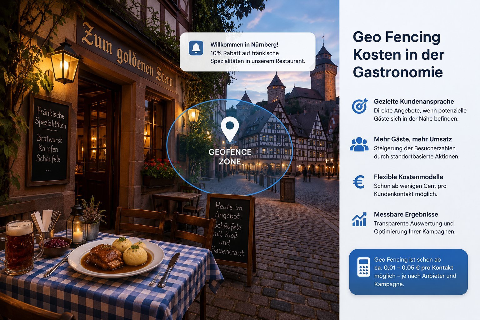 Was kostet Geofencing für Restaurants?